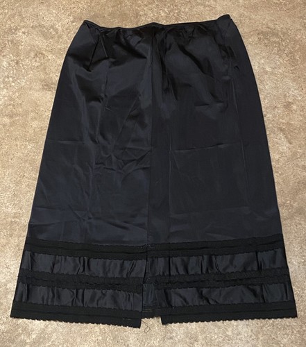 Vintage MONTGOMERY WARD Back Slit  Nylon Size Large Half Slip~Great~USA - Picture 4 of 9