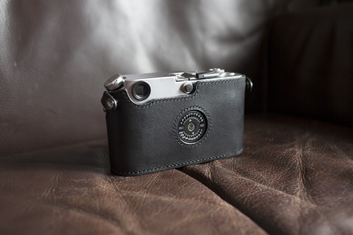 Handmade Genuine Real Leather Half Camera Case Bag Cover for Leica M6 MP - Picture 4 of 4