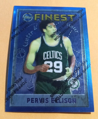 1995-96 Topps Finest Basketball Pervis Ellison #150 w/protective peel - Celtics