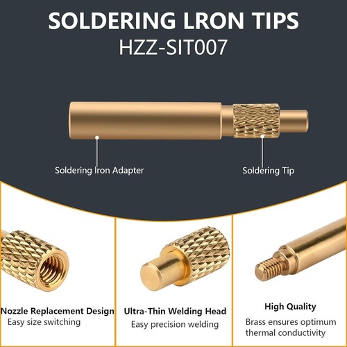 8PCS Heat-Set Insert Tips M2-M8 for 3D Printed Parts High Hardness Steel - Picture 5 of 5