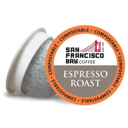 Compostable Coffee Pods - Espresso Roast 120 Ct K Cup Compatible including Ke... - Picture 2 of 7