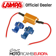 RESISTENZA CON CONNETTORI RAPIDI CEMENTATA 6 OHM 25W MARCA LAMPA