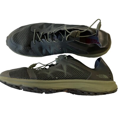 The North Face Litewave Flow Lace Running Hiking Shoe Olive