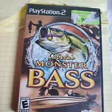 Cabela's Monster Bass Playstation 2 Disc Original Case And Manual