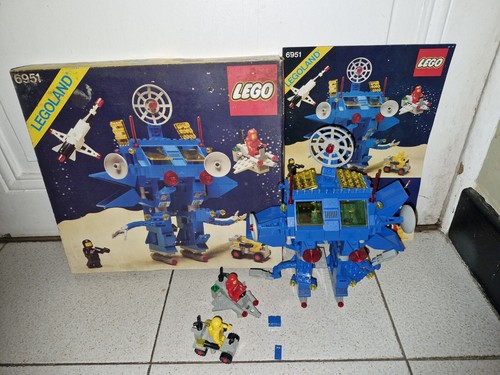 Vintage Lego Set 6951 LEGOLAND SPACE SYSTEM ROBOTER 100% KOMPLETT BOX BOX ANLEITUNG