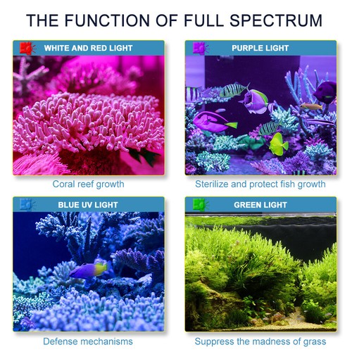 165W Full Spectrum Planted Aquarium Led Light Lamp for Coral Reef Grow Fish Tank - Picture 6 of 12