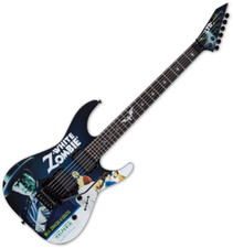 ESP LTD Kirk Hammett White Zombie KH-WZ Signature Electric Guitar Black