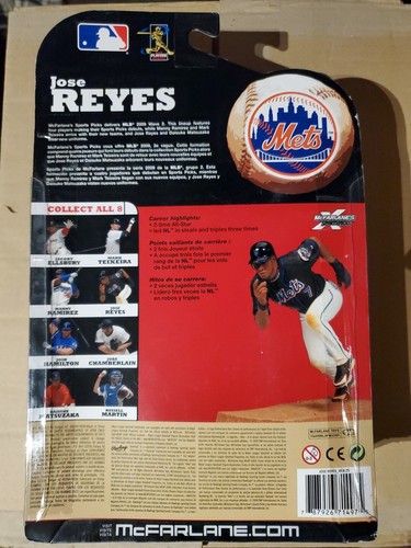 Jose Reyes New York Mets 2009 McFarlane Action Figure New In Box - Picture 2 of 2
