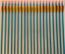 20 Alupfeile 30" Aluminium 2018 Spine 475 + Wachs + Zubehör, Ek Archery