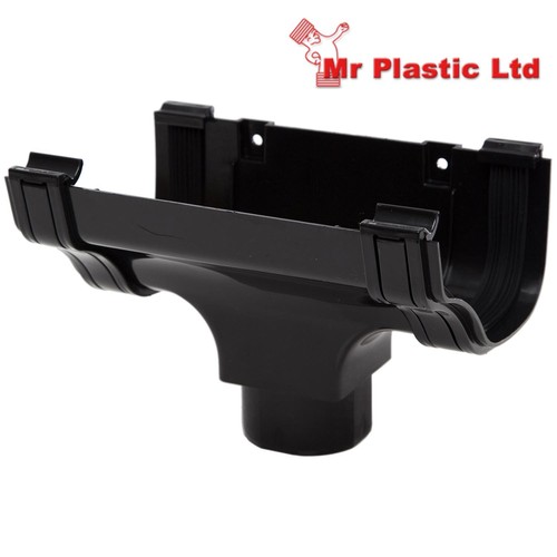 Polypipe 130mm Extra Capacity Ogee Rainwater Gutter Fittings in Black - Picture 4 of 13