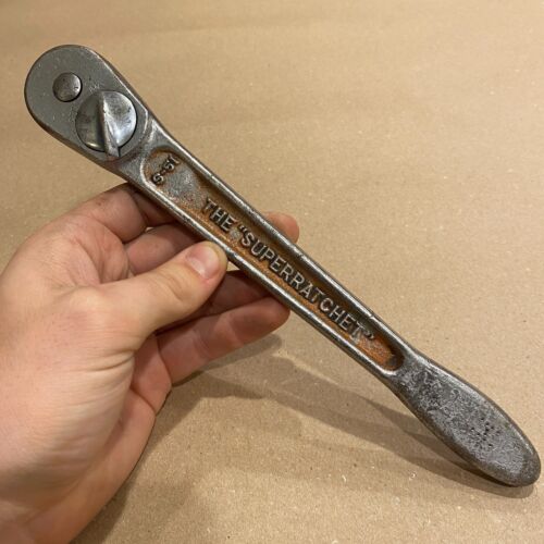 Vintage J.H. Williams S-51 "The SUPERRATCHET" 1/2" Drive 10" Made in USA