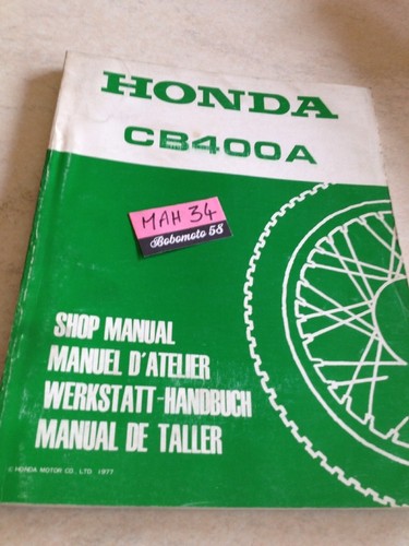 Honda CB400A CB400 A Hondamatic CB 400 Motorcycle Technical Review Additive Supplement - Picture 1 of 12