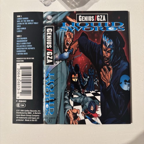 GENIUS / GZA - LIQUID SWORDS (RARE EU ISSUE CASSETTE TAPE) WU-TANG CLAN - Picture 4 of 6