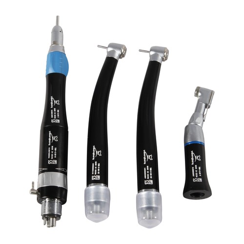Dental High 2 Turbine Low Speed Handpiece Kit Contra Angle 4H Air Motor 4 Colors - Picture 7 of 25