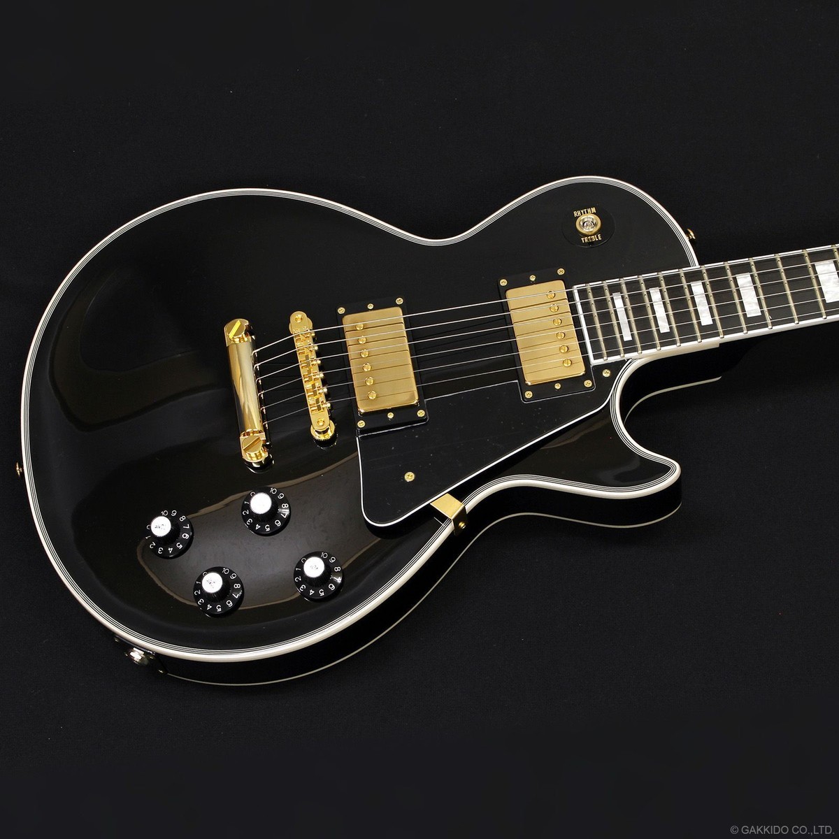 Edwards Electric Guitar Les Paul Custom Black E-LP-CTM W/Gig Edwards Electric Guitar Les Paul Custom Black E-LP-CTM W/Gig