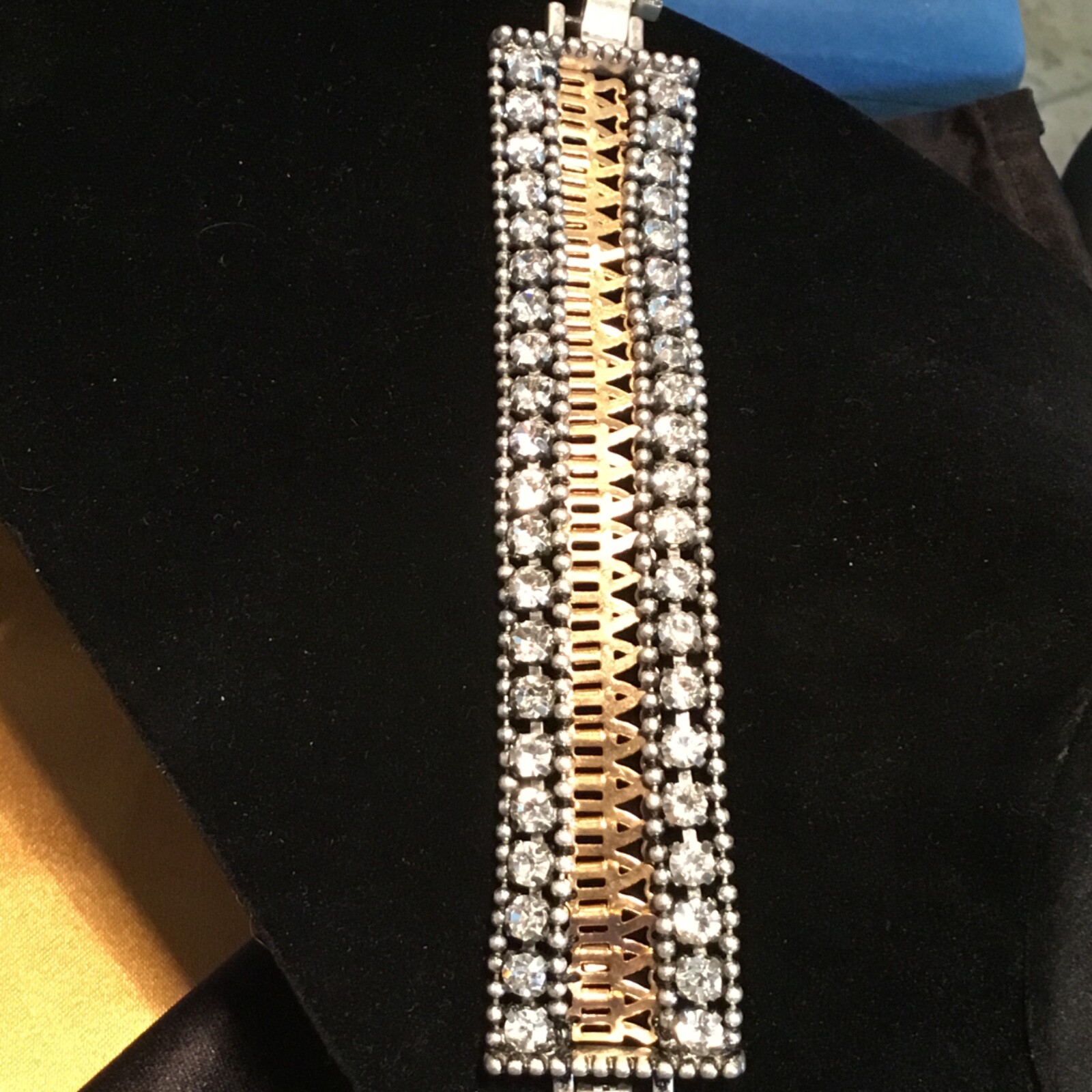 Stella & Dot  Chain Rhinestone Thick Statement Br… - image 2