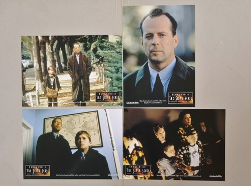 Z051 8x Aushangfotos + A1 Plakat SIXTH SENSE -  Bruce Willis, Haley Joel Osment - Bild 2 von 3