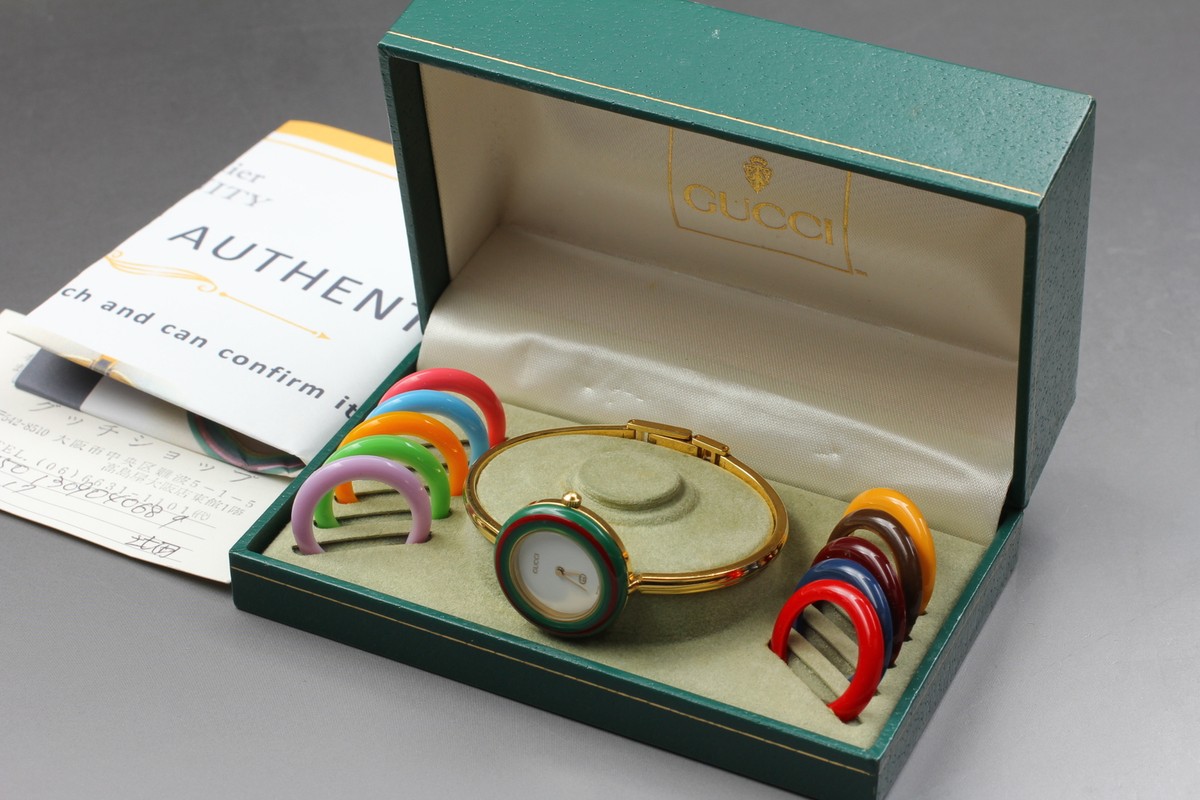 Gucci Bezel 腕時計　16-16.5cm Gucci Change Bezel 11/12 11Colors Watch ( About 16-16.5cm