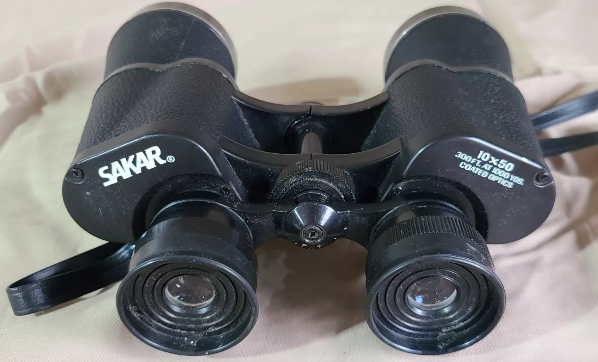 10x50 Power Binoculars SAKAR Optics Hunting Camping Birding 300ft at 1000 yds