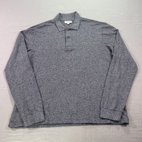NWOT Lacoste Polo Shirt Mens XL Size 6 Gray Crocodile Logo Rugby Golf Adult