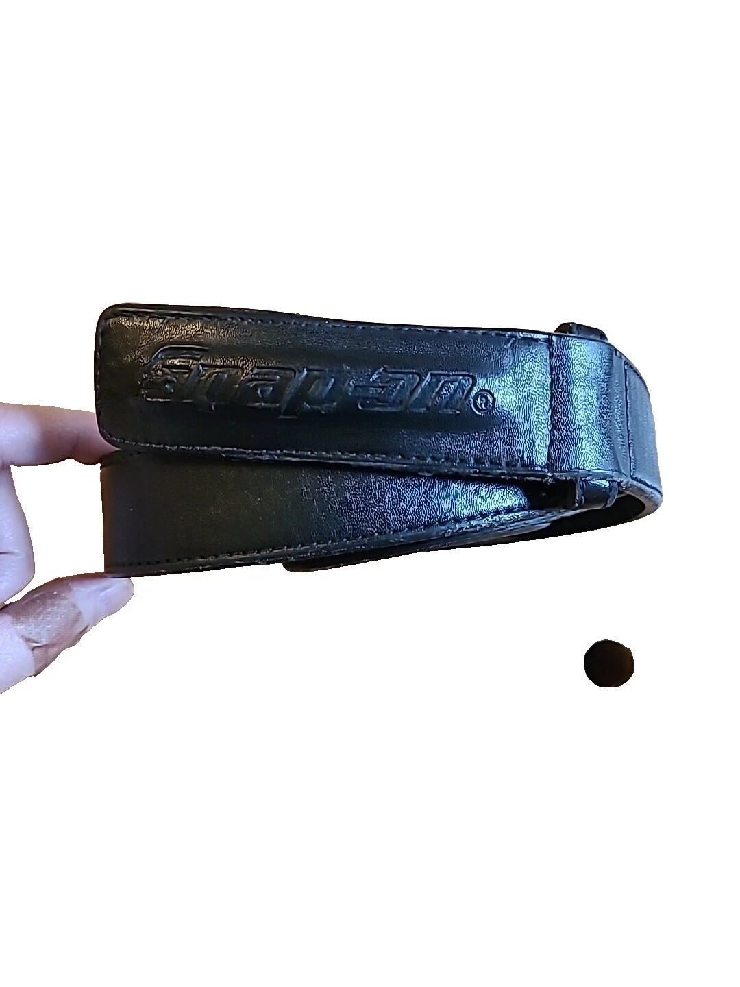 Cinturones negros Snap-on para hombres