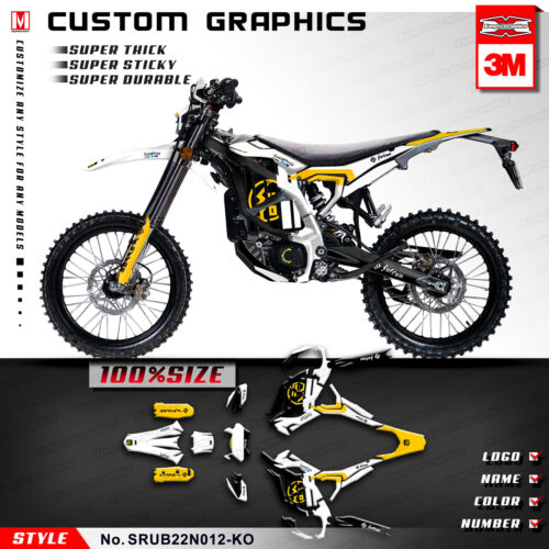 Kungfu Graphics Full Stickers Kit for Sur-Ron Ultra Bee Surron Decals Vinyl Red - Foto 17 di 34