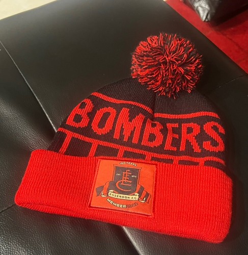 2 x Essendon Bombers 2022 & 2024 Members 150th Year Anniversary Beanie Hat Cap - Picture 20 of 20
