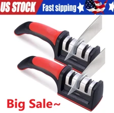 Knife Sharpener Professional Ceramic Tungsten Kitchen Sharpening System 4 Stage