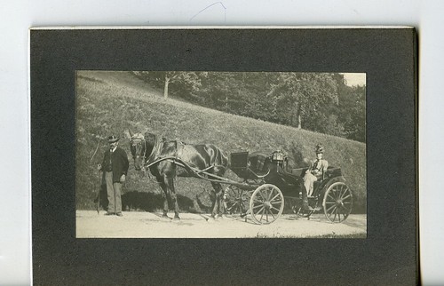 France Around Paris Lady in Horse carriage old Photo 1890 - Imagen 3 de 3