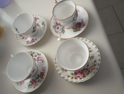 Royal albert select group of tea cup set made in england Vintage tea cup lot