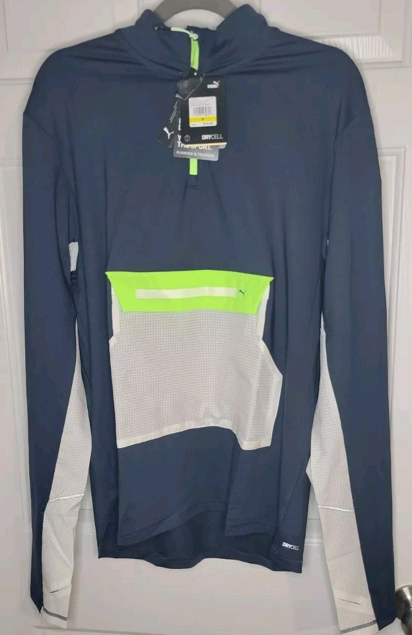 Puma Run Cool Adapt 1/2 Zip Pullover Mens Medium New 520847 66