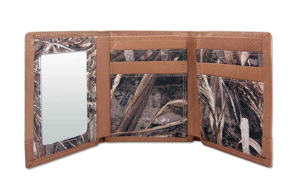 Missouri Tigers Trifold Realtree Max-5 Camo & Leather Wallet w/ Concho - Zep-Pro - Image 2 of 4