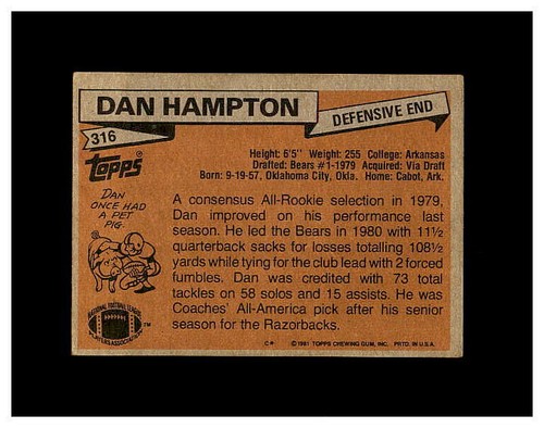 1981 TOPPS FOOTBALL #250-528 YOU PICK SEE SCANS OF EVERY CARD NEW LISTING STARS - Picture 100 of 416