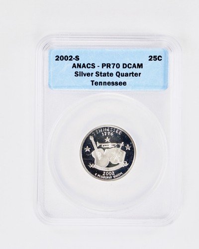 Set of 5 2002-S Silver Proof State Quarters ANACS PR70 DCAM Deep Cameo 25c - Picture 9 of 10