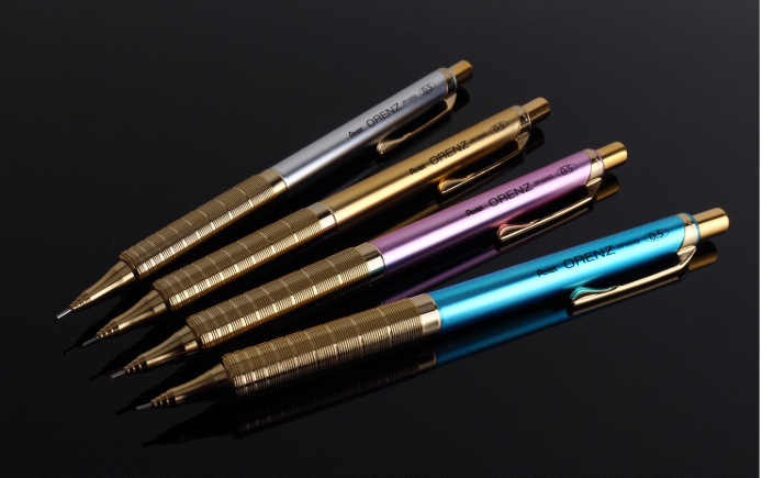 Pentel Orenz Metal Grip Gold Limited Edtion 4 Color Set (24k Gold