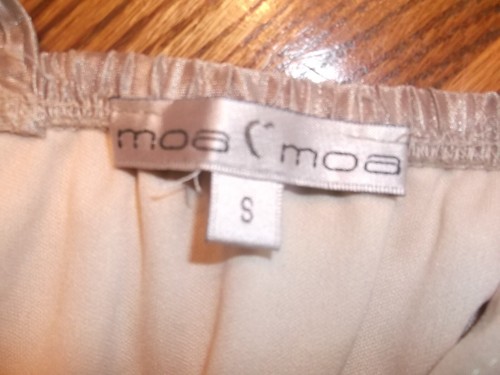 MOA MOA Shimmery Gold Sleeveless Beaded Strap Lined with Bra Top Size S EUC - Picture 4 of 4