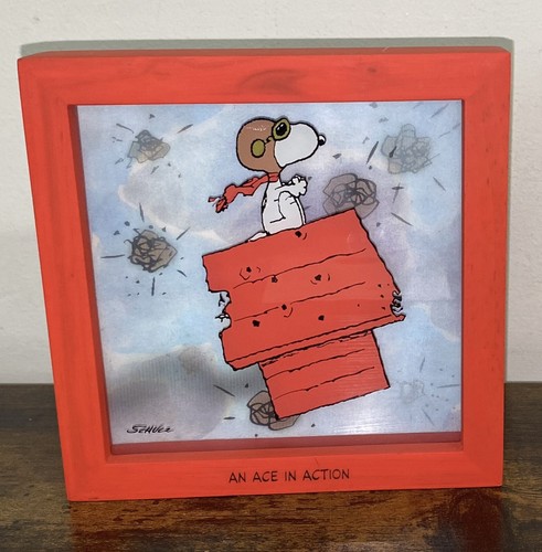 Hallmark Peanuts Gallery Shadowbox AN ACE IN ACTION, HANGING ON, PIGPEN Box Art - Picture 3 of 13