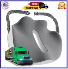 Semi Truck Seat Cushion for Truck Driver Upgraded Back Support Memory Foam Truck
