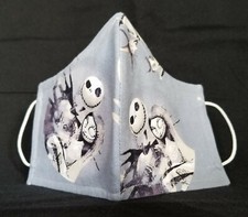 Nightmare Before Christmas Jack Sally Filtered Face Mask Waterproof Protection