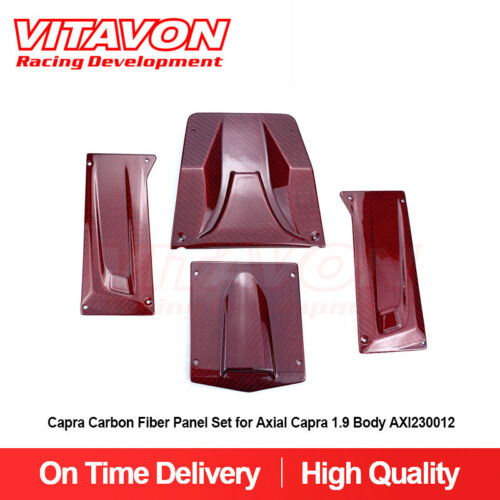 Vitavon Capra Carbon Fiber Panel Set Body AXI230012 in red - 第 1/4 張圖片