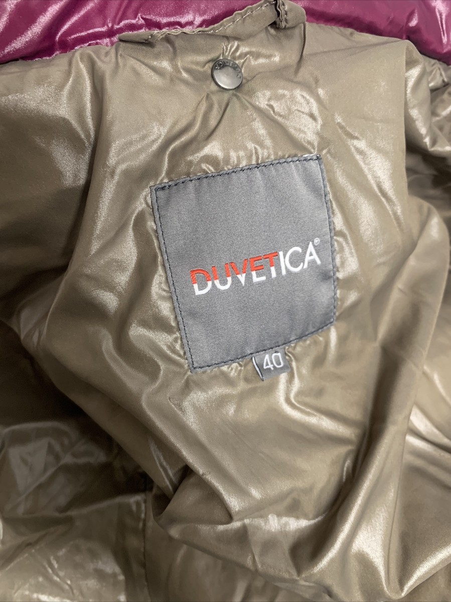 Duvetica Jacket Puffer Full Zip Coat Goose Down Zippered
