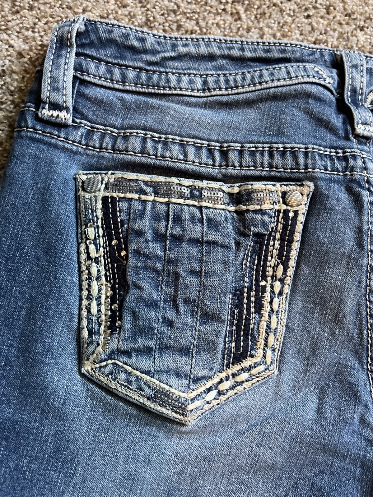 Women’s Vigoss Denim Jeans Heritage Fit Bootcut Size 4 30 Actual 29 X 28.5 - View 15