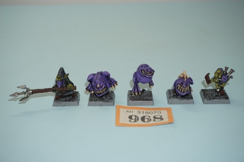 Warhammer Fantasy Citadel Night Goblin Squigs and Herder x 5 Metal - Picture 1 of 7