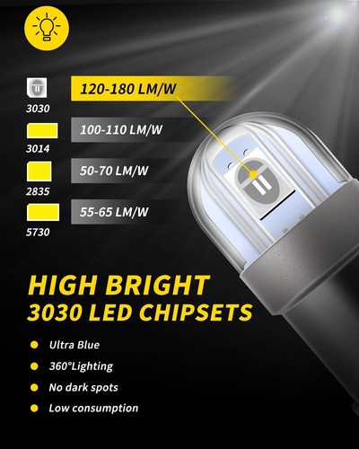 BA9S BA9 1895 1891 53 57 64111 3893 47830 Bombilla LED sin errores, súper brillante 3030 - Imagen 27 de 37