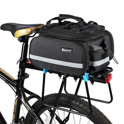 WEST BIKING Wasserdichte Fahrrad Rücksitz Rack Kofferraum Gepäcktasche 10-25L