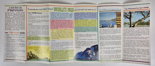 New York World’s Fair 1964-1965 Brochures Six Day FunTours Pamphlet - Picture 9 of 9