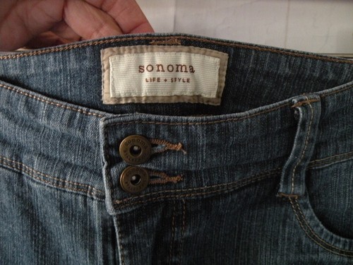 Sonoma Life + Style Jeans Med. Wash Denim Women's Sz 10 A Original Fit Boot Cut - Picture 3 of 11