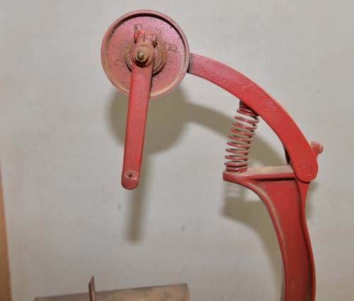 Rare vintage Mead cast iron 1" x 42" belt sander knife maker metal worker tool - Picture 2 of 9