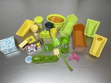 Vintage 70s Barbie Nursery Furniture Pots Pans Baby Items More Green Lot