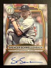 2025 Topps Tribute Spencer Schwellenbach Autograph #TA-SS /75 - Atlanta Braves